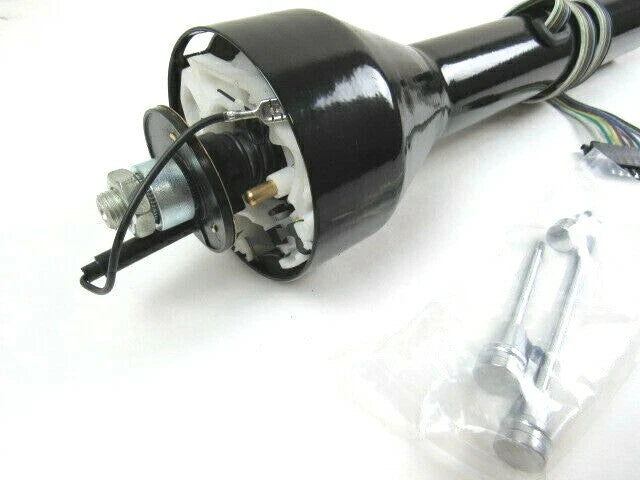Chevy 16'' Universal Straight Steering Column NonTilt Floor Shift Black S81071BK