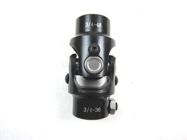 3/4''-48 X 3/4''-36 Steel Steering Universal U-Joint Black S83126BK