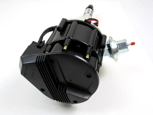 Chevy SBC 283-350 BBC 454 HEI Distributor Drive 65K Coil Black Cap D33101BK