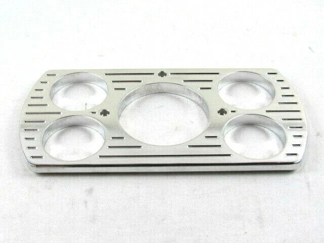 1937-38 Chevy Car 5 Hole Dash Gauge Panel Polished W93018P