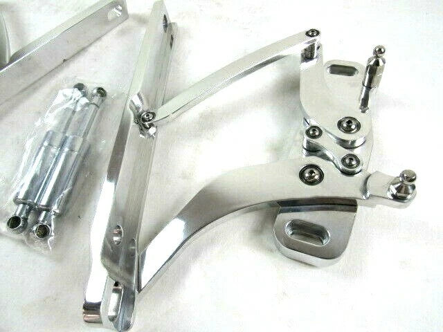 1969 - 1970 Impala, 1969 - 1972 Chevelle, 1970 - 1972 El Camino Aluminum Hood Hinge Kit Polished