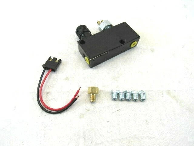 Alum. Adjustable Brake Prop Valve w/ Distribution Block/Pressure Black B10283BK
