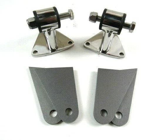SBC 350 BBC 454 Weld In Engine Motor Mount Set Stainless E49001S