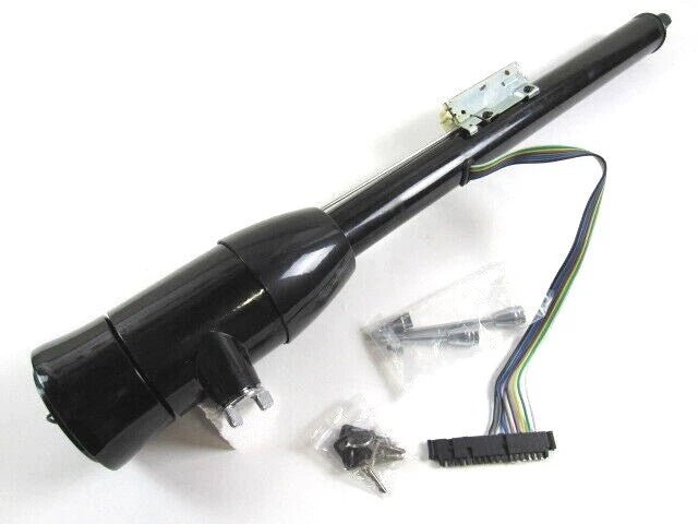 32'' Tilt Manual Steering Column W/ Key and Wheel Adapter Black S81035BK