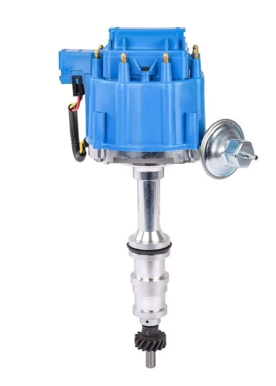 Small Block Ford FE 352-458 HEI Distributor 65k Coil Blue Cap D33107BU