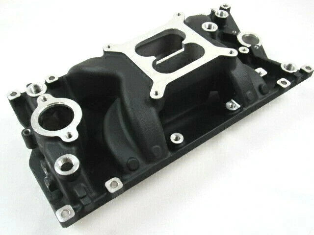 96-Up Chevy 350 383 Air Gap Vortec Intake Manifold Black E42423BK