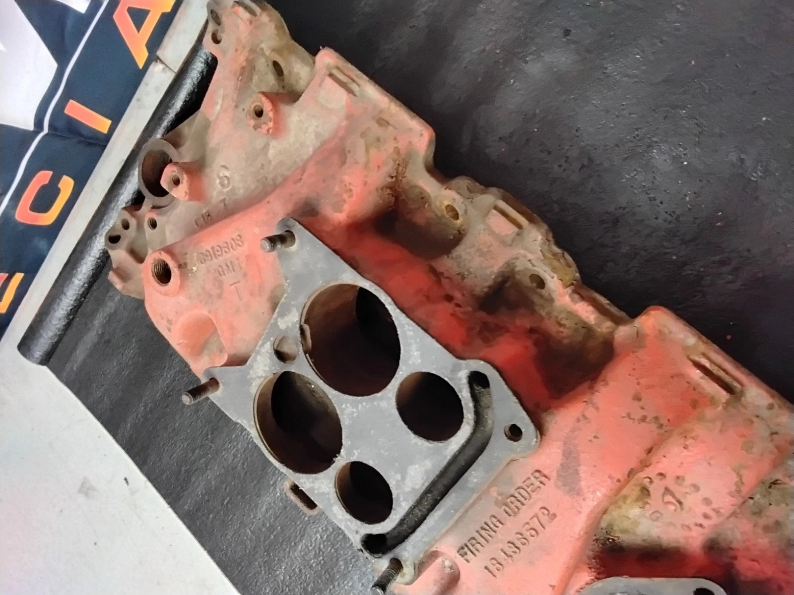 3919803 Codes Intake Manifold 1967 68 cast iron 350 327 GM 1 sbc Chevrolet V8