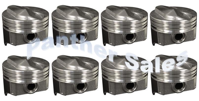 Chevy 7.4 454 Silvolite Hypereutectic Coated Skirt 30cc Dome Pistons Set 8 .060"