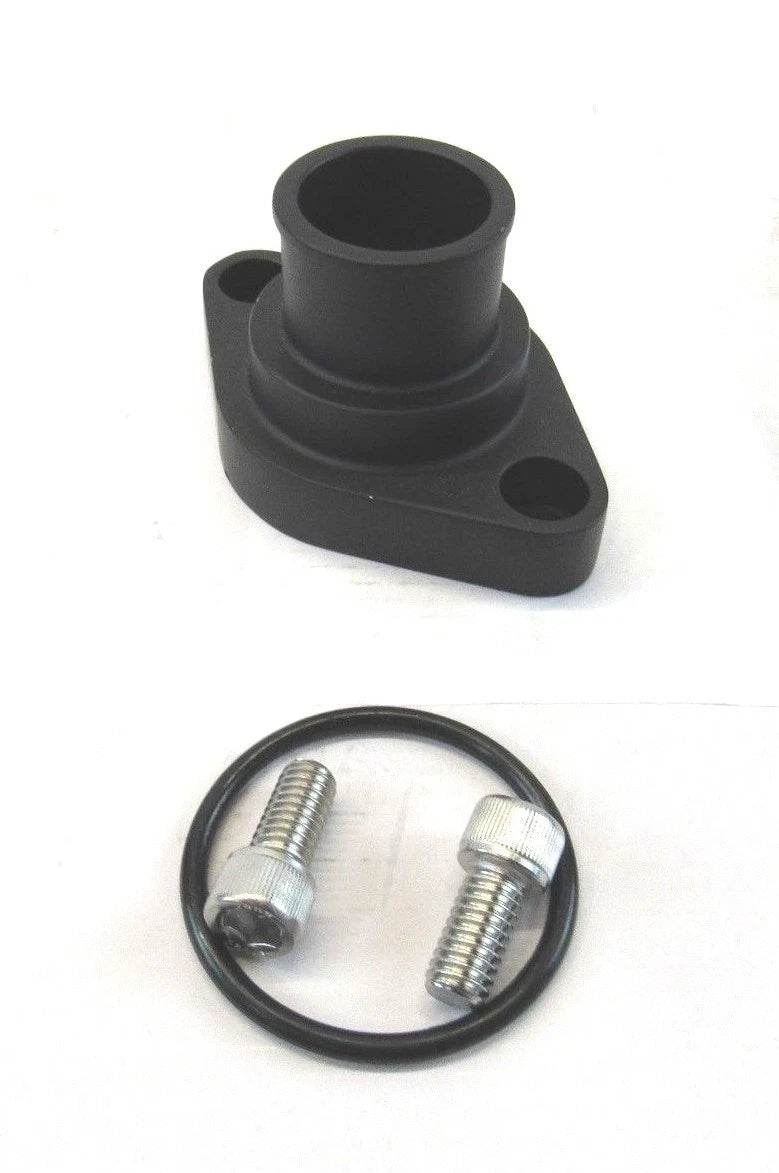 GM/Chevy Straight Aluminum Water Neck w/ Gasket Black K71403BK