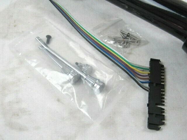 28'' Tilt Manual Floor Shift Steering Column W/ Wheel Adapter Black s81013BK