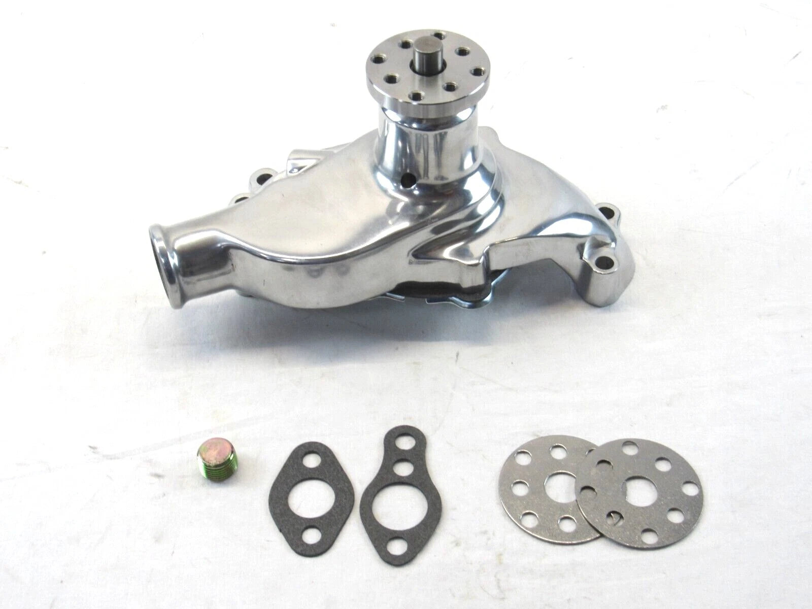 Small Block Chevy 350 High Volume Aluminum Short Water Pump Polished K71004P