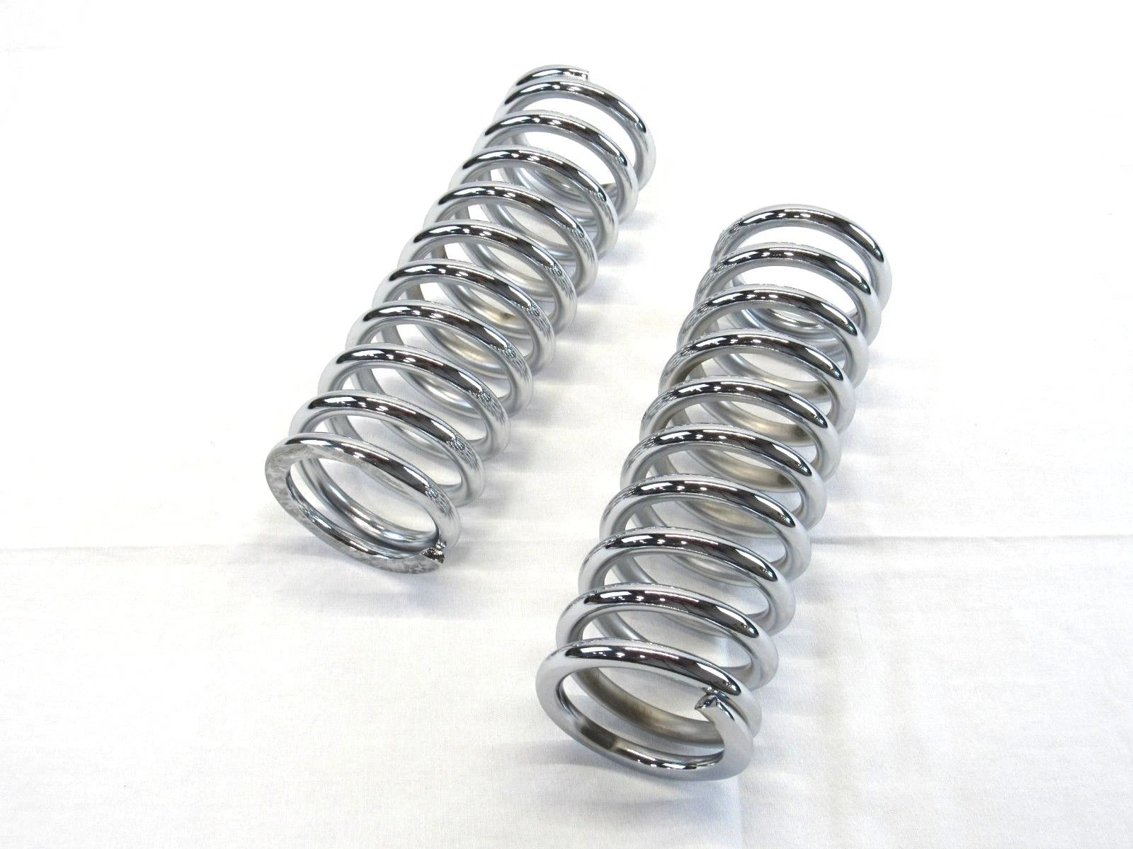 10" Tall Coil Over Shock Springs, ID: 2.5", Rate: 200lb, Chrome C21603C