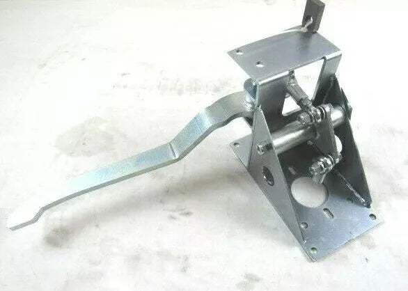 90 degree Under Dash Brake Pedal Booster Bracket Assembly Silver Zinc B10519