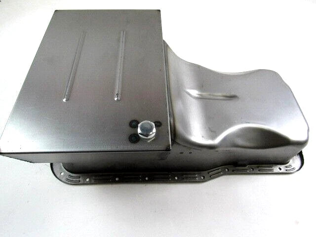 1965-77 Ford 260 289 302 Drag Race Steel 7 qt Oil Pan Raw Steel E44103