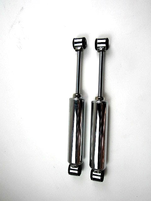 Universal Steel Short Tube Shock 14-5/8''-9-5/8'' Chrome Pair