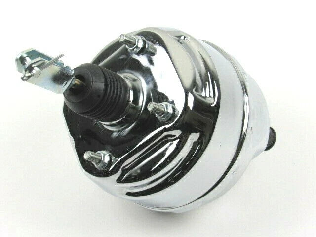 Universal 8" Dual Diaphragm Bendix Style Brake Booster Chrome B10609C