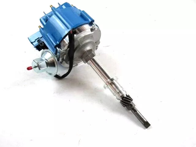 Chevy 6Cyl 230 250 292 HEI W/ Vacuum Aluminum Distributor Blue D33103BU