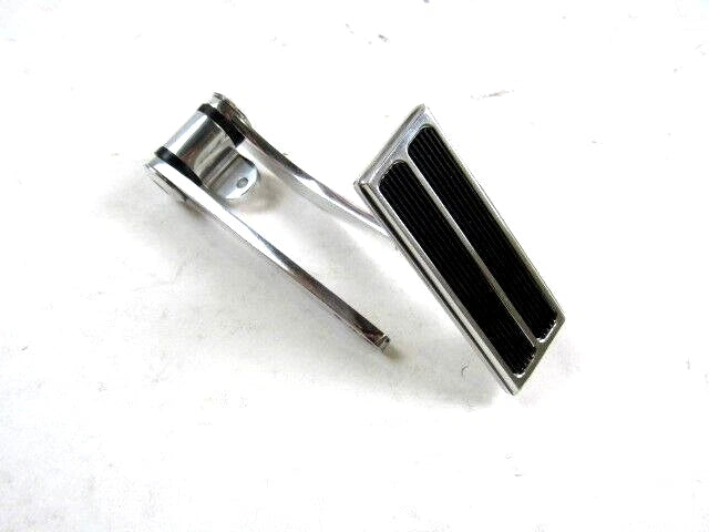 Universal Billet Aluminum Gas Pedal 2 Pad w Steel Arm Polished F53805