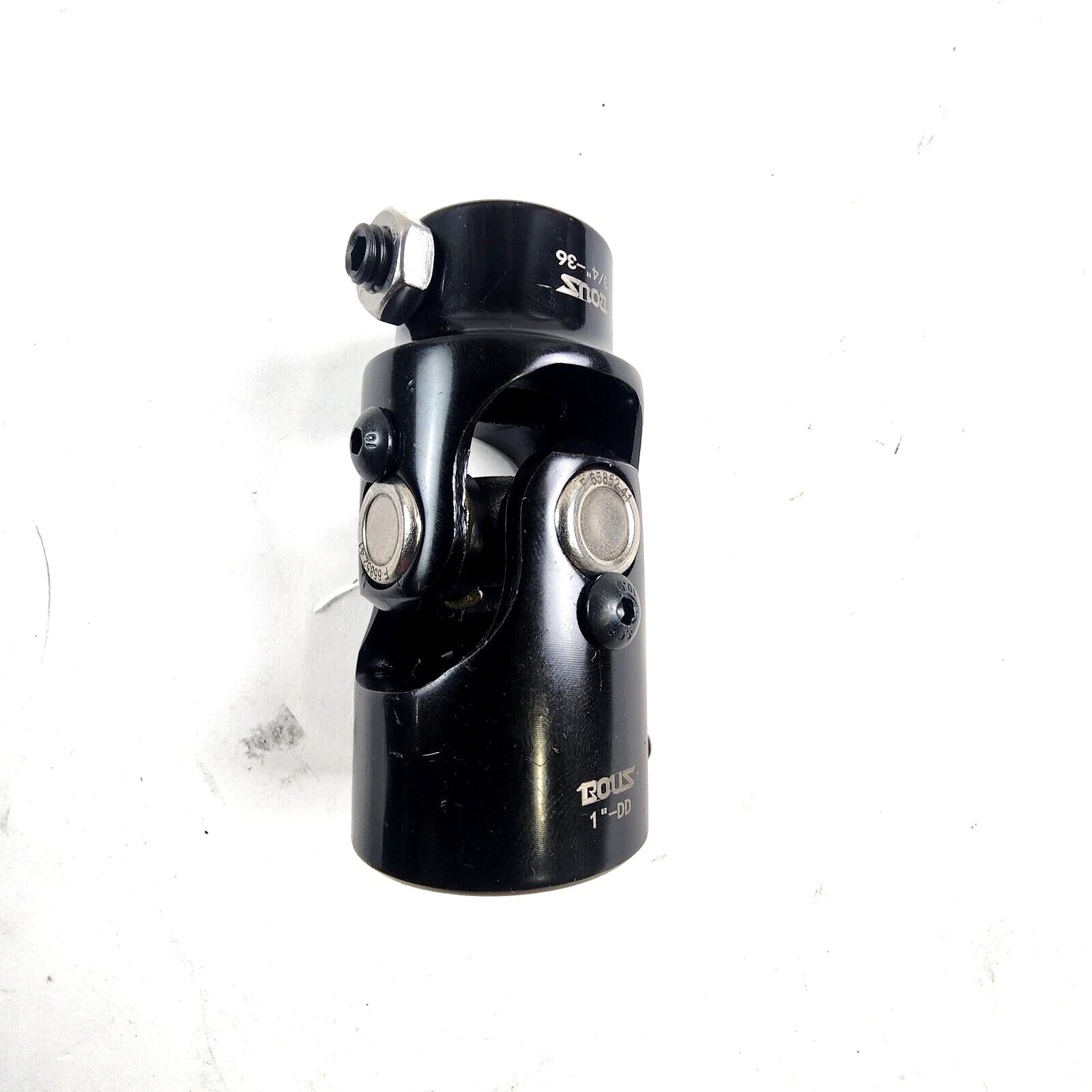 1" DD X 3/4''-36 Steel Steering Universal U-Joint Black S83130BK