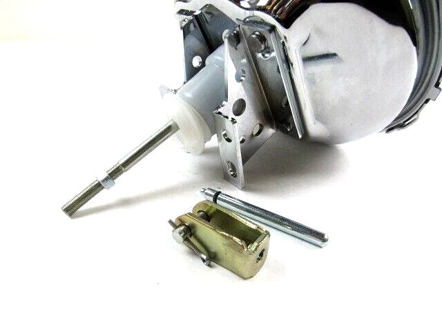 Universal 9" Single Diaphragm Slim Power Brake Booster Chrome B10606C