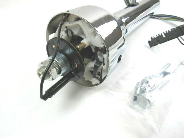 GM Chevy 16'' Universal Steering Column Non Tilt Floor Shift Chrome S81071C