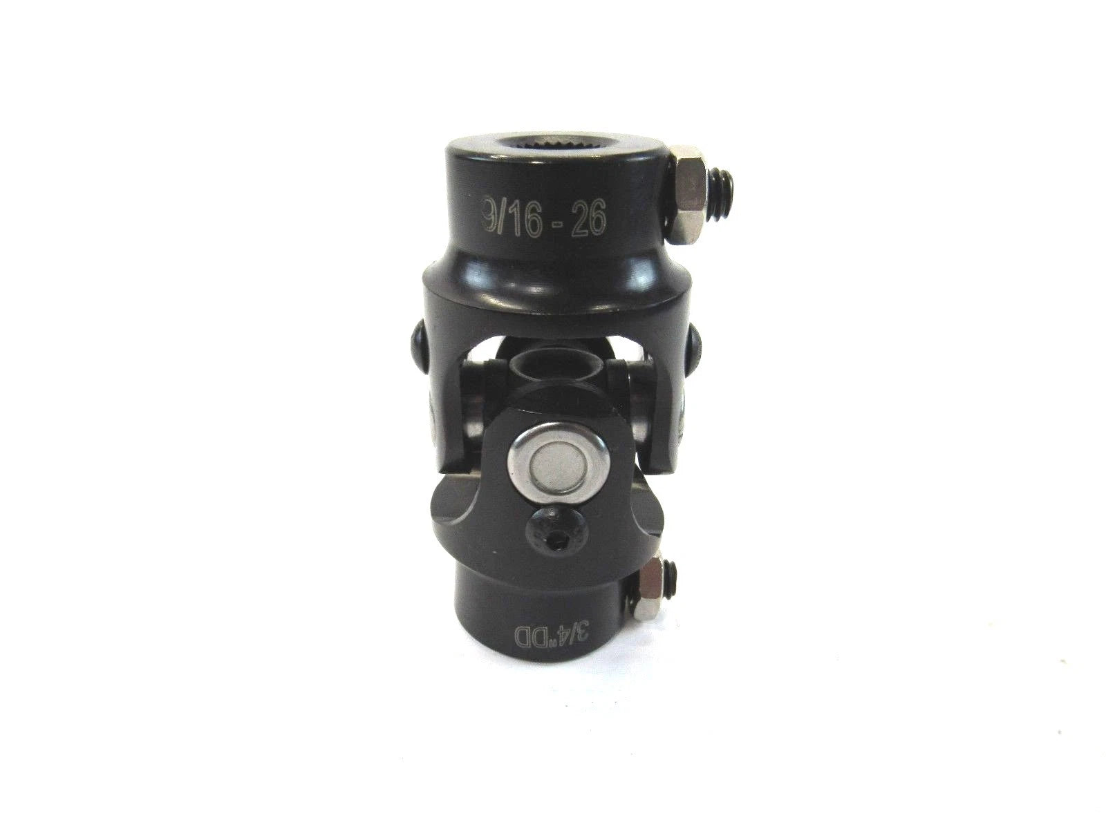 3/4'' DD X 9/16''-26 Steel Steering Shaft Universal U-Joint Black S83144BK