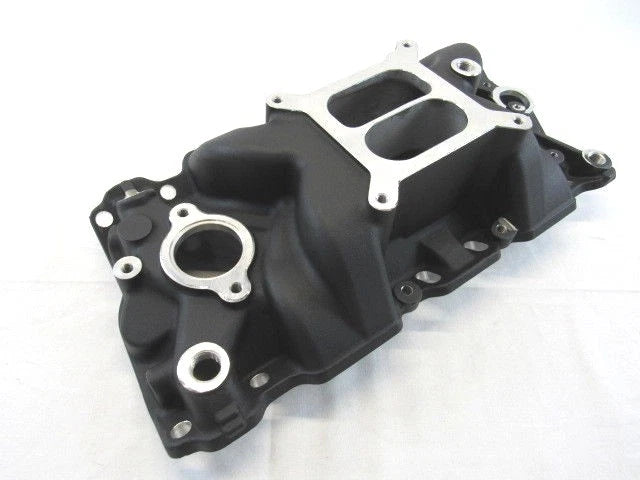 1957-1995 Small Block Chevy 350 1500-6500RPM Intake Manifold Black E42404BK