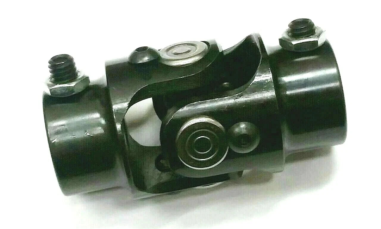 3/4" Round X 3/4''-30 Steel Steering Shaft Universal U-Joint Black S83106BK
