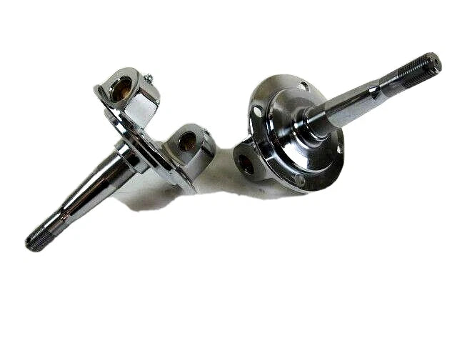 1928-48 Ford Steel Forged Spindles W/ King Pin Set Pair Chrome C20021C