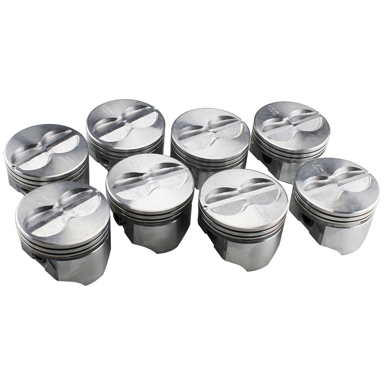 4,00" Standardbohrung, Flachkolbensatz mit Bolzen für Chevrolet SBC 350 5,7 l