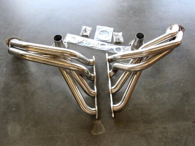 1955-1957 Chevy TRI FIVE Big Block 396 454 502 Fenderwell Header Chrome H60551C