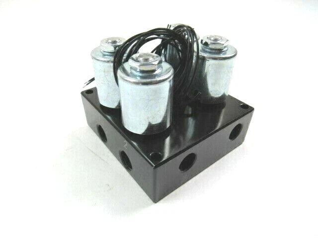 Air Ride 4 Port Valve Manifold -Air Bag Suspension 3/8'' NPT Black C21684BK