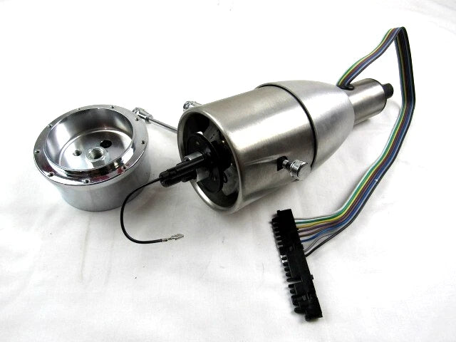 Universal 12'' Tilt Manual Floor Shift Steering Column W/ Adapter Natural S81011