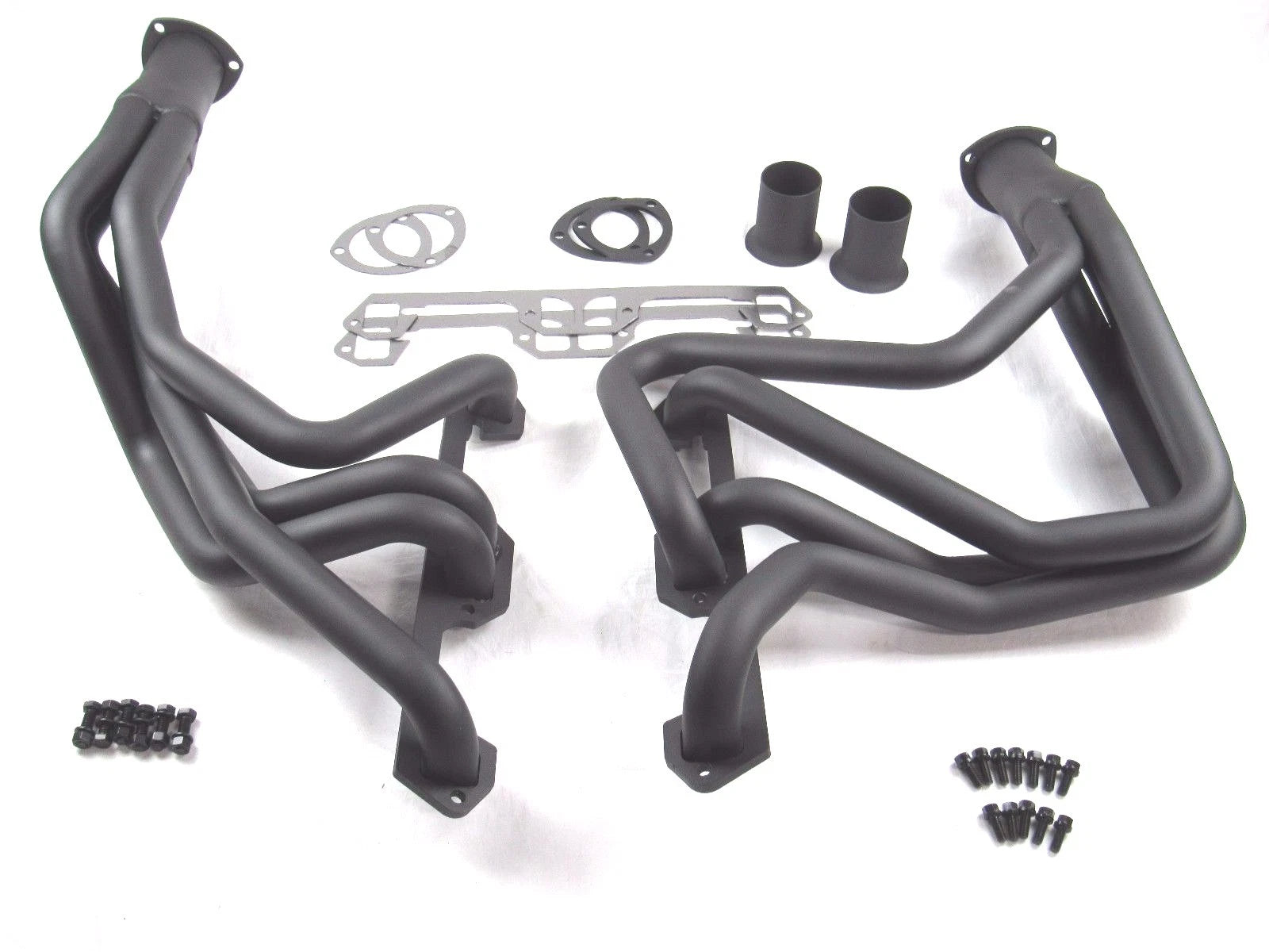 1967-1980 A,B, E, F Body Mopar Long Tube Headers Passenger Car Black BPH-3011