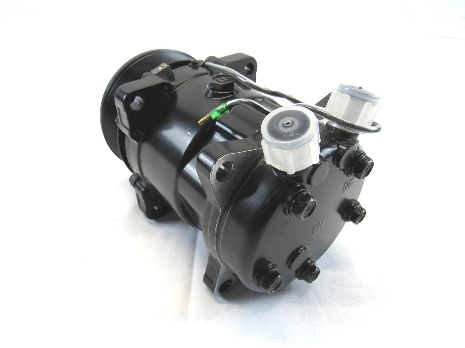 Serpentine Belt Sanden 508 Style A/C Air Conditioning Compressor Blk D32103BK