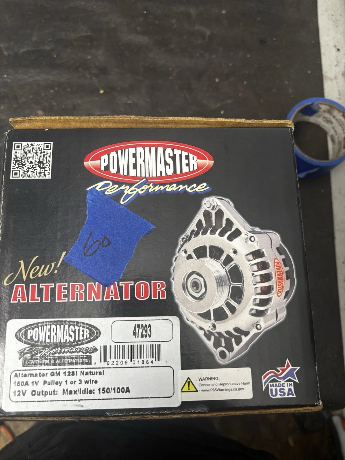 Powermaster Street Alternator 47293-104