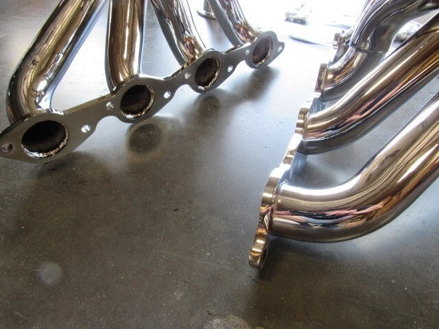 1955-1957 Chevy TRI FIVE Big Block 396 454 502 Fenderwell Header Chrome H60551C
