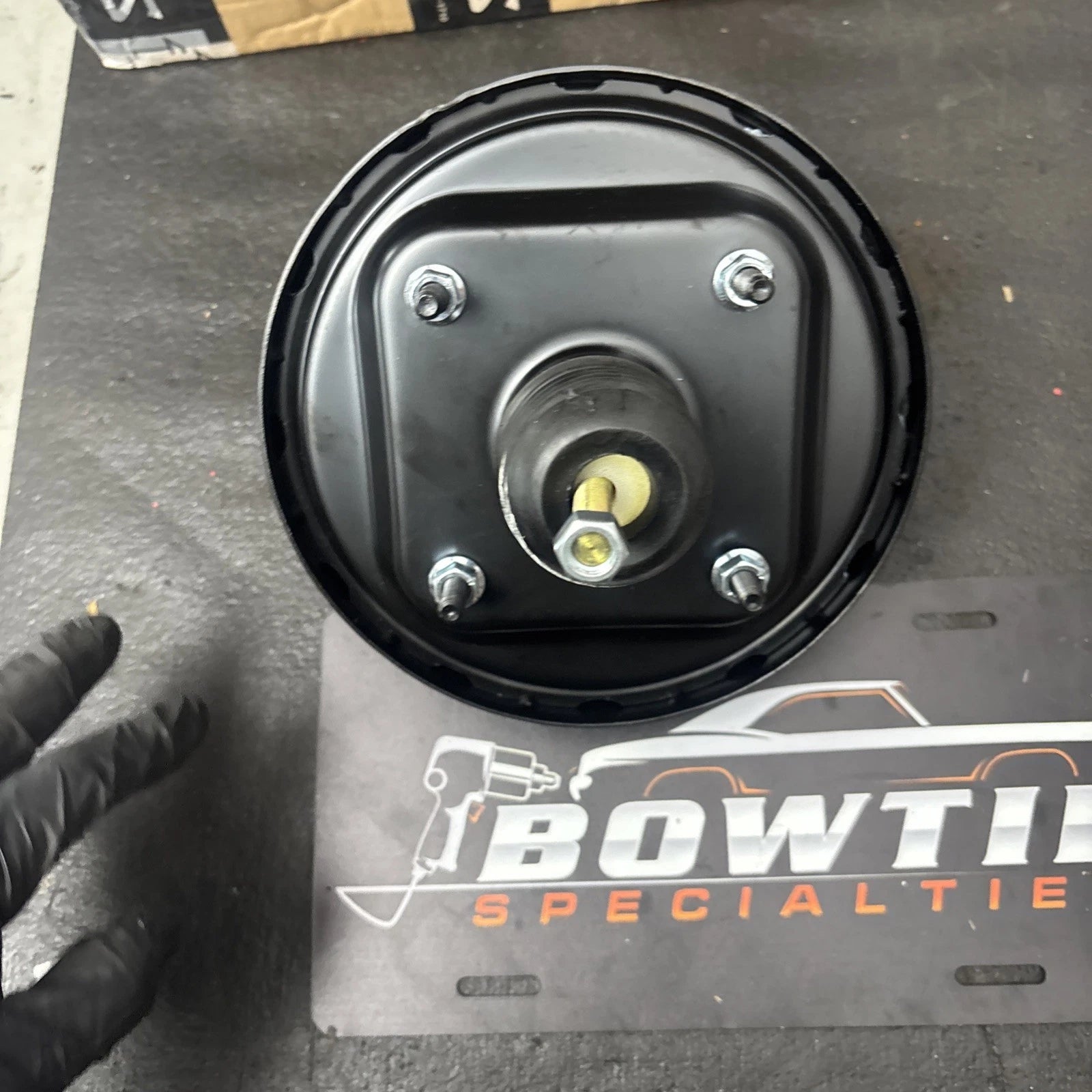 8" Single Diaphragm Power Brake Booster,Black E-Coat