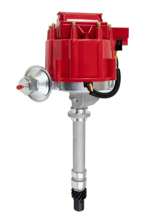 Chevy 283-350 BBC 454 HEI Distributor w Tach Drive 65K Coil Red Cap D33102RD