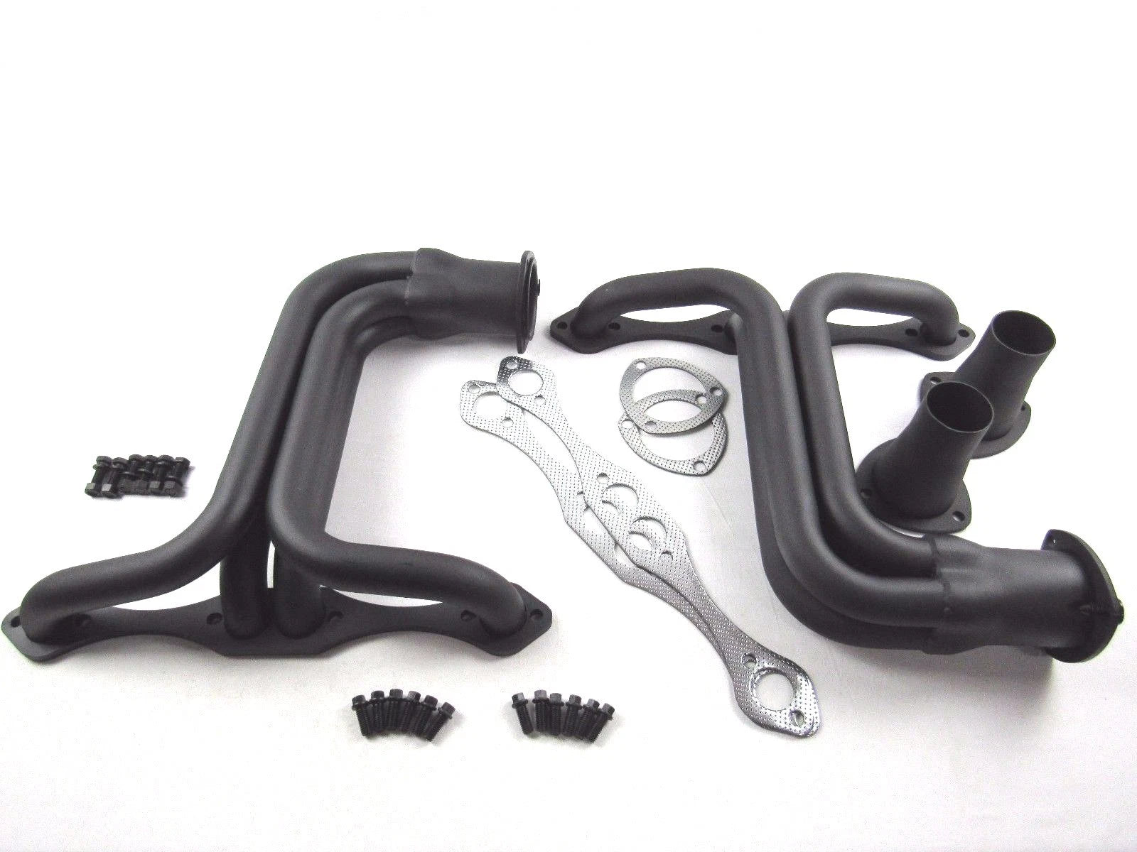 1928-34 Ford Chassis SBC Chevy 283-383 V8 Header Black H60052BK