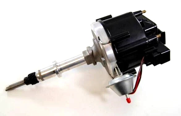 Chevy 6Cyl 230 250 292 HEI W/ Vacuum Aluminum Distributor Black D33103BK