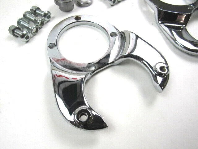 1928-1948 Ford Straight Axle Disc Brake Metric Caliper Brackets Chrome C20560C