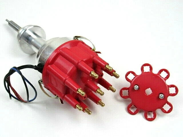 Chrysler 440 Pro Billet Race Aluminum Distributor Red Cap D33166R