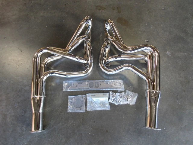 1964-74 SBC Chevy Chevelle, El Camino 283-400ci long tube headers Chrome