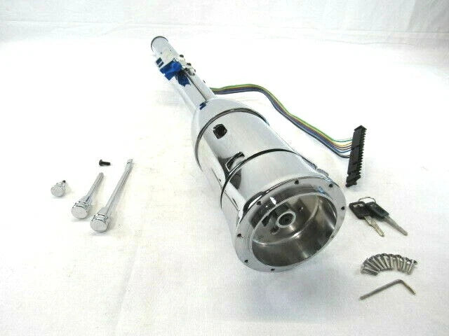 30'' Manual Tilt Steering Column W/ Key and Wheel Adapter Chrome S81034C