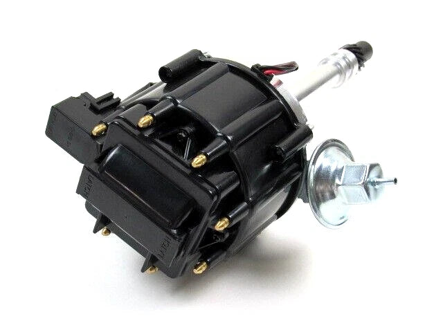 Chevy SBC 283-350 BBC 454 HEI Distributor Drive 65K Coil Black Cap D33100BK