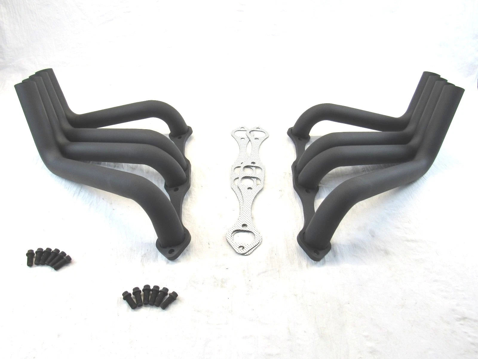 Chevy 327 350 Boom Tube Header / Zoomie Header for Sprints Black H60006BK
