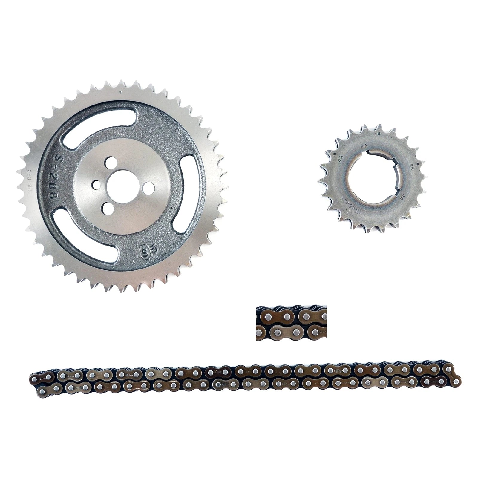 Adj HD Double Roller Timing Chain Set for Chevrolet SBC V8 283 305 327 350 400