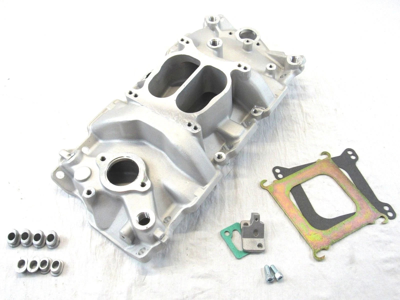 1957-1995 Small Block Chevy 350 Holeshot Intake Manifold Satin E42401