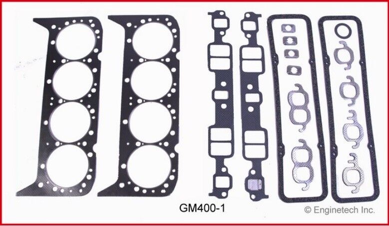 Full Engine Gasket Set for 1970-1980 Chevrolet SBC 400 6.6L V8 Car Truck